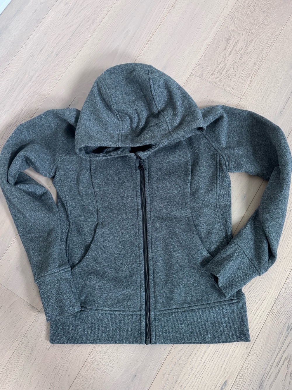 Lululemon Scuba Full-Zip Hoodie Dark Grey Size 8